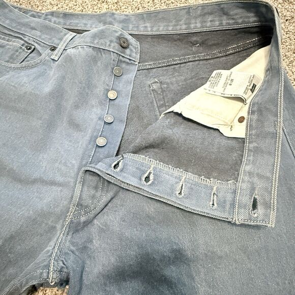 Levi’s 501 Men’s Jeans 42x32 (Fits 40/31) Stonewash Blue Straight Denim 09/2011 - Picture 3 of 16